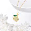 wholesale 925 Sterling Silver Lemon Fruit Pendant Charm for Women s-0-4