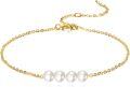 wholesale 14K Gold Freshwater Pearl Anklet for Women-0-1