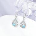 wholesale 925 Sterling Silver & Crystal Mermaid Earrings - Symbol of Kindness, Beauty, Pure Love - Perfect Gift for Her (21.6x13.9mm)-0-2