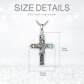 wholesale 925 Sterling Silver Crucifix with Mother Mary and Child Pendant Necklace for Men & Women - Catholic Religious s-0-4