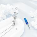 wholesale 925 Sterling Silver Necklace Wholesale With Mountain Design And Heart Inscription For Men Women-0-3