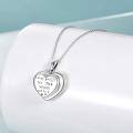 wholesale 925 Sterling Silver Heart Photo Locket Necklace I Love You To The Moon And Back-0-3