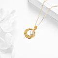 wholesale 14K Gold Celtic Knot Freshwater Pearl Pendant Necklaces  for Women-0-2