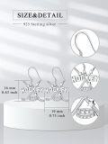 wholesale 925 Sterling Silver Hockey Stick and Puck Drop Earrings for Women Sporty-0-1