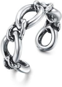 wholesale 925 Sterling Silver Stackable Adjustable Open Rings for Women Christmas Gift for Her Wife Mother Girlfriend-Style 5