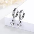 wholesale 925 Sterling Silver Anchor Design Celtic Knot Huggie Hoop Earrings for Men & Women-0-1