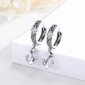 wholesale 925 Sterling Silver Anchor Design Celtic Knot Huggie Hoop Earrings for Men & Women-0-1