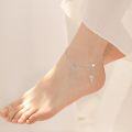 wholesale 925 Sterling Silver Cross Charm Anklet - Faith Christian Religious Foot Chain s for Women-0-3