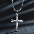 wholesale 925 Sterling Silver &  Mens Baseball Bat Cross Pendant Necklace 24 Chain-0-1