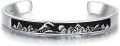 wholesale 925 Sterling Silver Mountain Scene Bracelet for Men-0-0