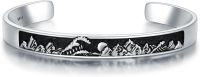 wholesale 925 Sterling Silver Mountain Scene Bracelet for Men-Mountain