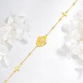 wholesale Gold 925 Sterling Silver Cross Virgin Mary Adjustable Bracelet -0-1