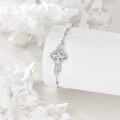 wholesale 925 Sterling Silver Cross Crucifix Jesus Christ Charm Bracelet for Women Surfer s for Wife/Mother/Sister-0-3