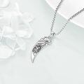 wholesale 925 Sterling Silver Howling Wolf Claw Fang Pendant Necklace Oxidized Tribal Jewelry-0-3