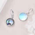 wholesale 925 Sterling Silver Mermaid Leverback Drop Earrings-0-3