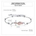 wholesale 925 Sterling Silver Infinity Cross & Treble Clef Charm Bracelet Gift for Her-0-2