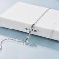 wholesale 925 Sterling Silver Cross Pendant Chain Link Bracelets  for Girls and Women-0-4