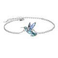 wholesale 925 Sterling Silver Hummingbird Necklace Wholesale Turquoise Inlay-0-10