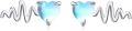 wholesale 925 Sterling Silver Blue Opal Heartbeat Stud Earrings with Evil Eye Design for Women - Hypoallergenic s-0-0