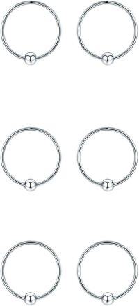 wholesale 925 Sterling Silver Gold Black Rose Plated Hypoallergenic Tiny Huggie Hoop Earrings-Silver-12mm