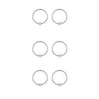 wholesale 925 Sterling Silver Gold Black Rose Plated Hypoallergenic Tiny Huggie Hoop Earrings-Silver-12mm