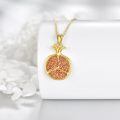 wholesale 925 Sterling Silver Pomegranate Pendant Necklace-0-2