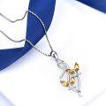 wholesale S925 Sterling Silver & Austrian Crystal Butterfly Pendant Necklace - 18 Chain, Hypoallergenic, Gift for Women-0-1