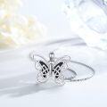wholesale 925 Sterling Silver Celtic Knot Butterfly Pendant Necklace  for Women Girls-0-4
