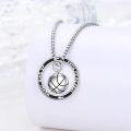 wholesale 925 Sterling Silver Basketball Sport Pendant Necklace  Gift for Women Men-0-1