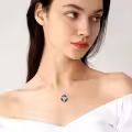 TOUPOP Sterling Silver Crystal Phoenix Pendant Necklace For Women-0-4