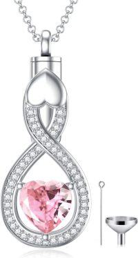 wholesale Sterling Silver Teardrop Urn Necklace for Ashes Men Women-03-10-Teardrop-October-03-10-Teardrop-October