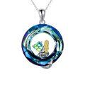 TOUPOP Sterling Silver Mermaid Scales Pendant Mermaid Jewelry Gift-0-0