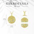 wholesale 14K Gold Sterling Silver Jade Tree of Life Necklace for Women-0-97