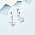 wholesale 925 Sterling Silver Moonstone Turtle Huggie Hoop Earrings Oceanic Sea Life Jewellery Gift for Her-0-1
