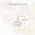wholesale 14k Gold Triangle White Opal Stud Earrings For Women-0-3