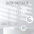 wholesale 925 Sterling Silver Sun & Moon Rainbow Moonstone Threader Dangle Earrings-0-1