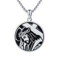 wholesale 925 Sterling Silver Jesus Christ Crown Of Thorns Cross Pendant Necklace-0-0