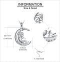 wholesale 925 Sterling Silver Moon Fairy Pendant Necklace Magical Fantasy s for Her-0-2