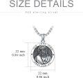 wholesale 925 Sterling Silver Our Lord Jesus Pray for Us Medal Necklace-0-2