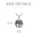 wholesale 925 Sterling Silver Our Lord Jesus Pray for Us Medal Necklace-0-2