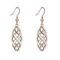 wholesale 925 Sterling Silver Celtic Knot Earrings Wholesale With Blue Inlay-0-6