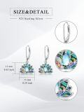 wholesale 925 Sterling Silver Abalone Shell & Moonstone Lotus Drop Earrings for Women-0-4