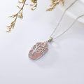 TOUPOP Sterling Silver Crystal Tree Of Life Necklace For Women-0-3