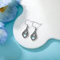 wholesale 925 Sterling Silver Teardrop Moonstone Filigree Drop Dangle Earrings for Women-0-2