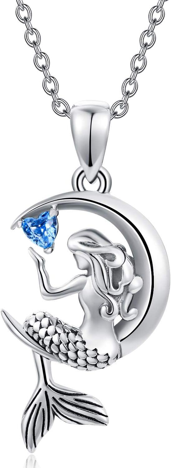 Sterling Silver Rose Pendant Necklace Jewelry Gift for Women Girls-0-0