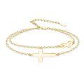 wholesale Rose Gold 925 Sterling Silver Cross & Infinity Charm Bracelet - Faith  for Women and Moms-0-22