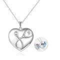 TOUPOP Sterling Silver Photo Locket Necklace For Nurse Doctor Gift-0-0