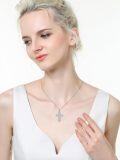 wholesale 925 Sterling Silver Infinity Cross Pendant Necklace for Women - Faith  for Mom Wife Daughter Sister-0-6
