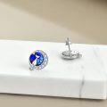 wholesale 925 Sterling Silver Cat Moon Star Stud Earrings for Women-0-2