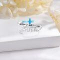 wholesale 925 Sterling Silver Cross Opal Faith Ring-0-2
